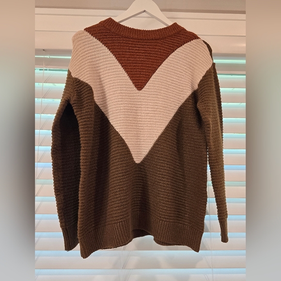 bohme Sweaters - Bohme Brown and Cream Women's Sweater